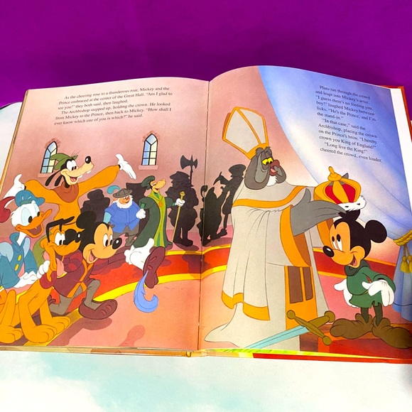 WALT DISNEY’S THE PRINCE AND THE PAUPER VTG 1990 HARDCOVER BOOK 96p GALLERY BOOK - Picture 12 of 16